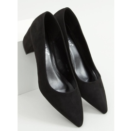 Escarpins noirs à talons bas noir LL81 Noir 1