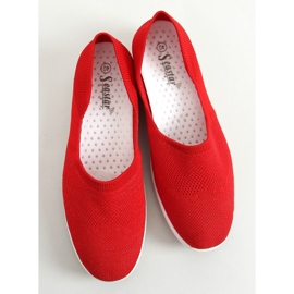 Ballerines chaussettes rouges IC05 Rouge 1
