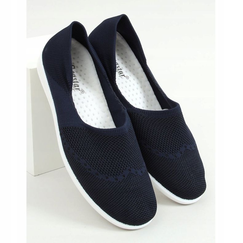 IC05 Ballerines chaussettes bleu marine 1 IC05 Ballerines chaussettes bleu marine 1