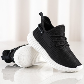 Marquiz Baskets en textile noir 1