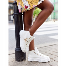 Baskets hautes pour femmes sur une plate-forme blanche Manhattan 1