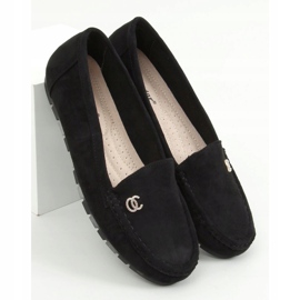 Noir Mocassins femme noirs GS14P Noir 1