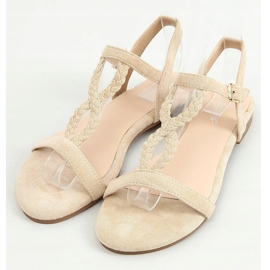 Sandales daim beige Z5721 Beige 1