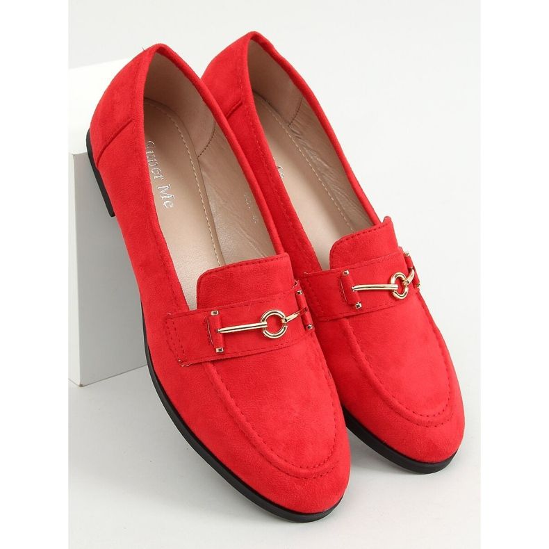 Mocassins femme rouges GQ01 Rouge 1 Mocassins femme rouges GQ01 Rouge 1