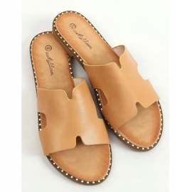 Camel SL1525 Chaussons pour femmes Camel brun 1