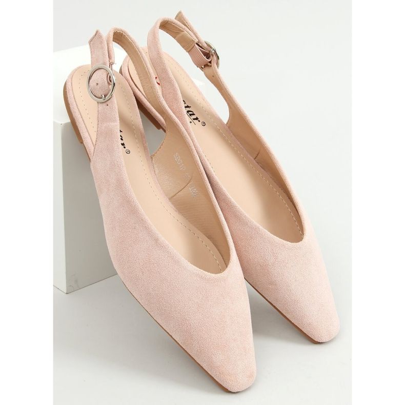Ballerines à talon ouvert rose SD01P Rose 1 Ballerines à talon ouvert rose SD01P Rose 1