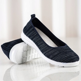 SHELOVET Baskets à enfiler bleu marine bleu 1