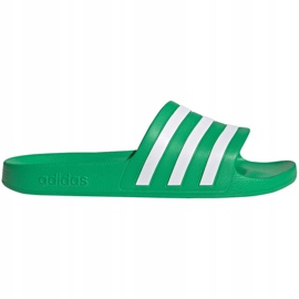 Pantoufles Adidas Adilette Aqua vert FY8048 blanche 1