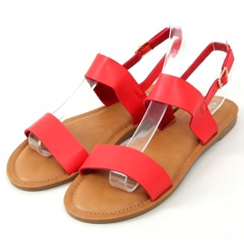Sandales pour femmes rouges FF-505 Rouge 1