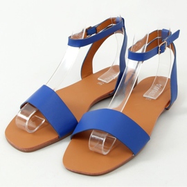 Sandales avec une chaîne Bleuet HY23-11 Bleu 1