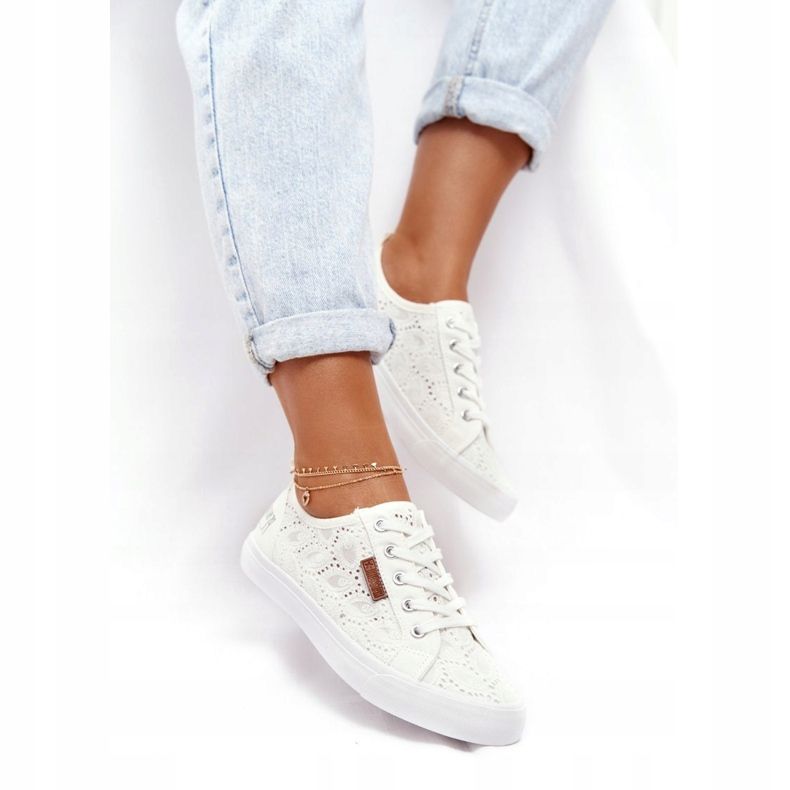 Baskets à lacets pour femmes Big Star W274925 Blanc 2