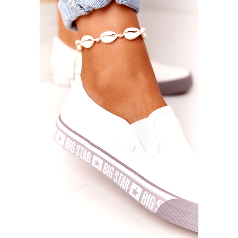 Baskets Femme Slip-on Big Star HH274007 Blanc 4