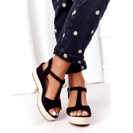 PG1 Sandales compensées noires Graciosa 9R93 Noir 2