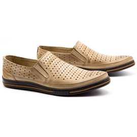 Polbut Chaussures ajourées homme 2107P, beige 2