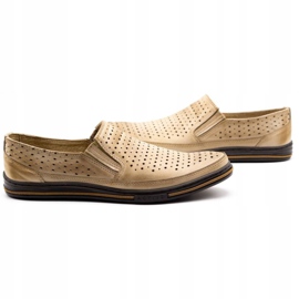Polbut Chaussures ajourées homme 2107P, beige 4