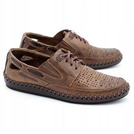 Polbut Mocassins ajourés homme J69L marron brun 3 Polbut Mocassins ajourés homme J69L marron brun 3