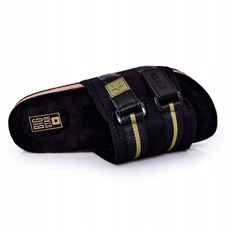 Chaussons profilés pour hommes Big Star HH174058 Noir le noir 1