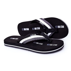 Tongs noires pour hommes Big Star HH174828 1