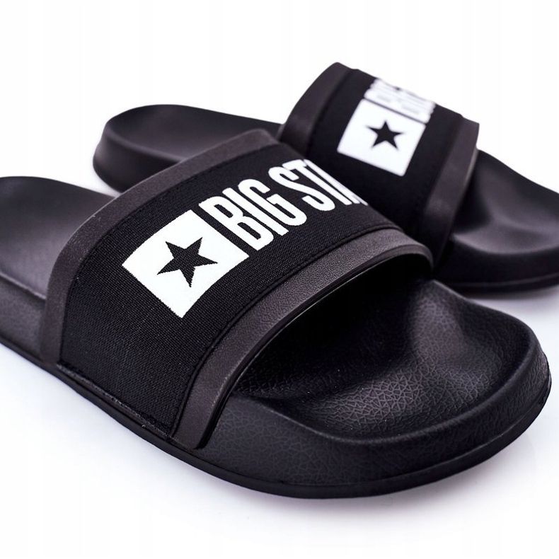 Chaussons pour hommes Big Star HH174831 noirs 1