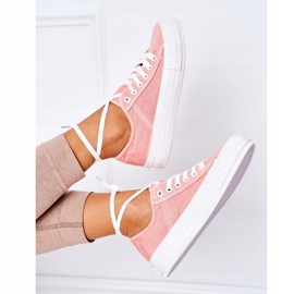 Baskets Femme Lee Cooper LCW-21-31-0125L Corail rose 1