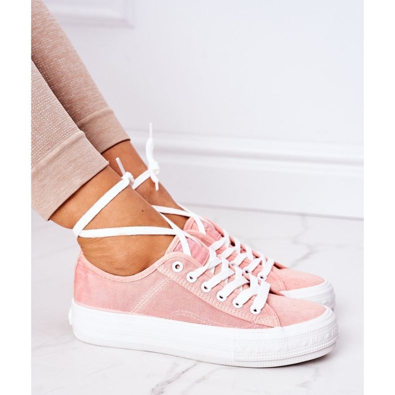 Baskets Femme Lee Cooper LCW-21-31-0125L Corail rose 2