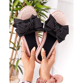 PS1 Chaussons Gabriell Noirs En Caoutchouc Avec Un Nœud le noir 6