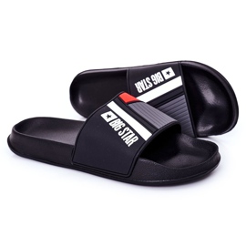 Chaussons pour hommes Big Star HH174836 noirs le noir 1