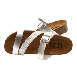 IZZI Insert en cuir de taille métallique pour femmes argent 4 IZZI Insert en cuir de taille métallique pour femmes argent 4