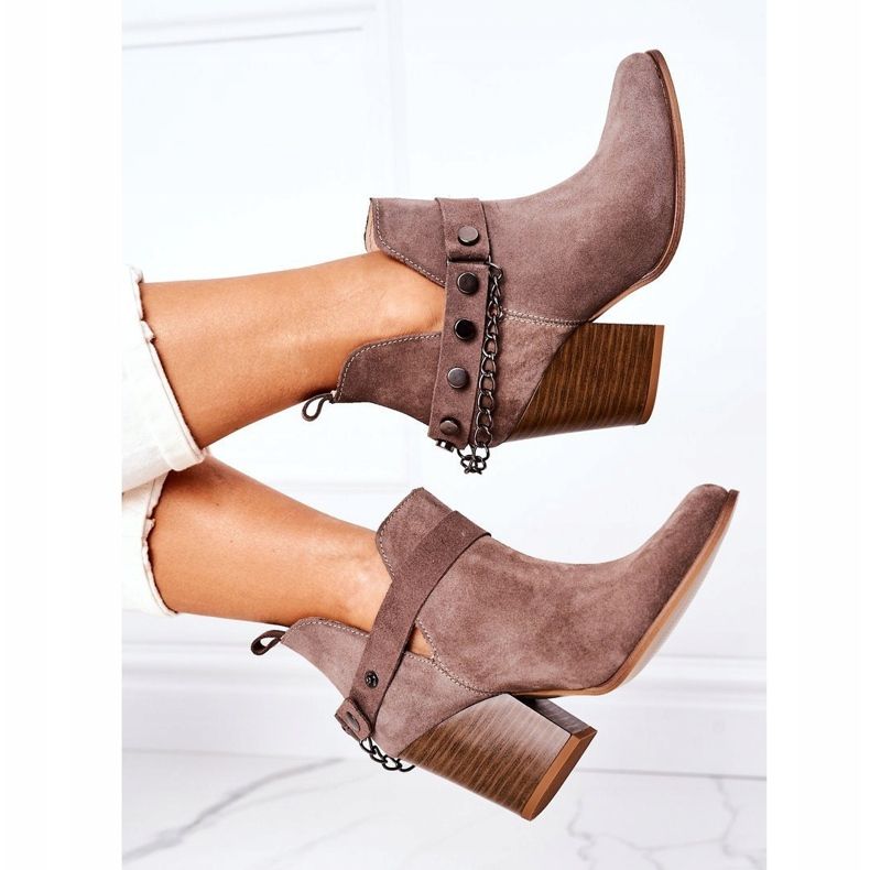 Lewski Shoes Bottines Velours On A Bar Lewski Chaussures 2880 Marron brun 1