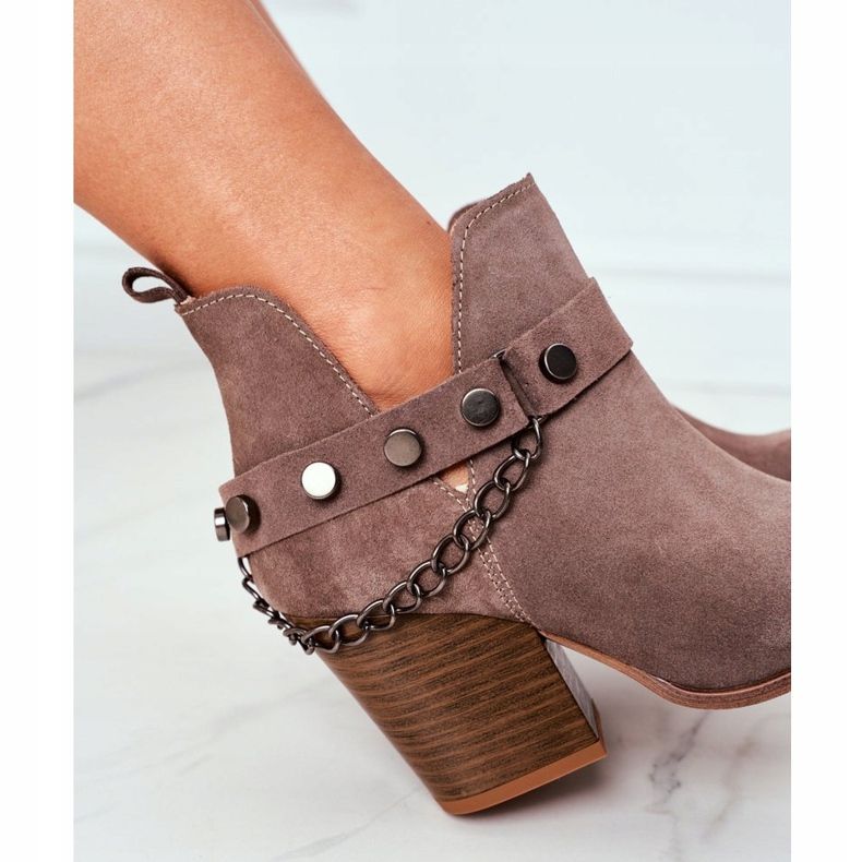 Lewski Shoes Bottines Velours On A Bar Lewski Chaussures 2880 Marron brun 2