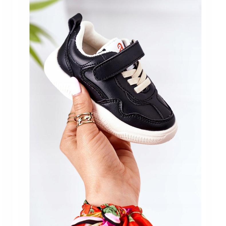 Apawwa Chaussures de sport pour enfants Sneakers Black Runner noir 2