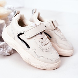 Apawwa Chaussures de sport pour enfants Baskets Beige Runner 1
