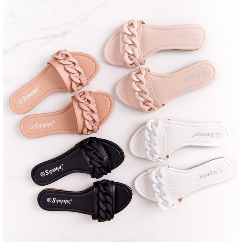 PS1 Chaussons En Cuir Avec Une Chaîne Noir Step By Step 2