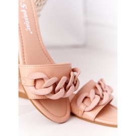 PS1 Chaussons En Cuir Avec Chaîne Camel Step By Step kaki 5