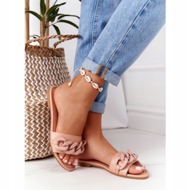 PS1 Chaussons En Cuir Avec Chaîne Camel Step By Step kaki 4