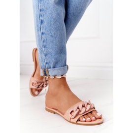 PS1 Chaussons En Cuir Avec Chaîne Camel Step By Step kaki 3