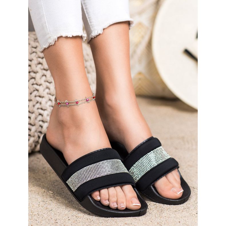 SHELOVET Chaussons Avec Oxyde De Zirconium noir 1