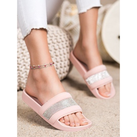 SHELOVET Chaussons Avec Oxyde De Zirconium rose 2