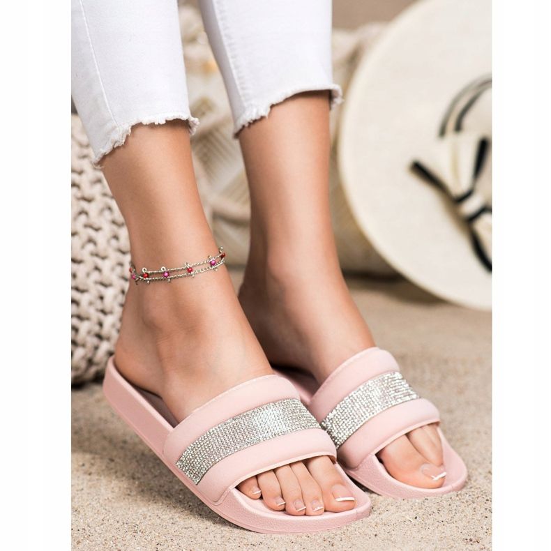 SHELOVET Chaussons Avec Oxyde De Zirconium rose 1