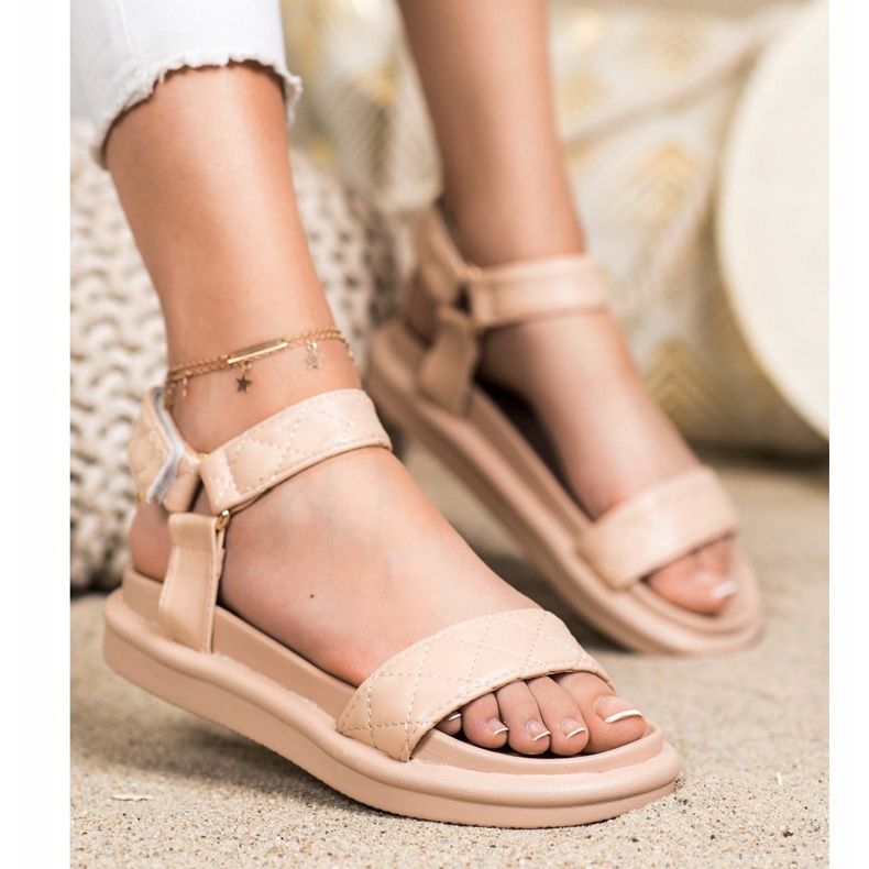 Seastar Sandales beiges avec cuir écologique 1 Seastar Sandales beiges avec cuir écologique 1