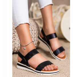 Best Shoes Sandales à enfiler à la mode noir 2