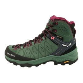 Chaussures de trekking Salewa Ws Alp Trainer 2 Mid Gtx W 61383-5085 noir vert 1