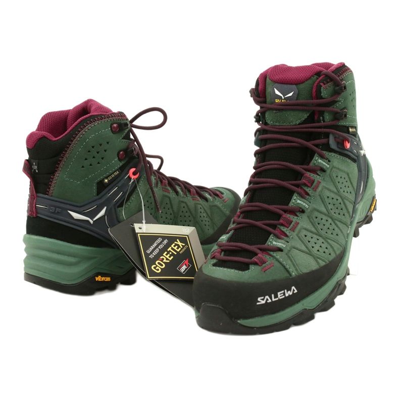 Chaussures de trekking Salewa Ws Alp Trainer 2 Mid Gtx W 61383-5085 noir vert 3