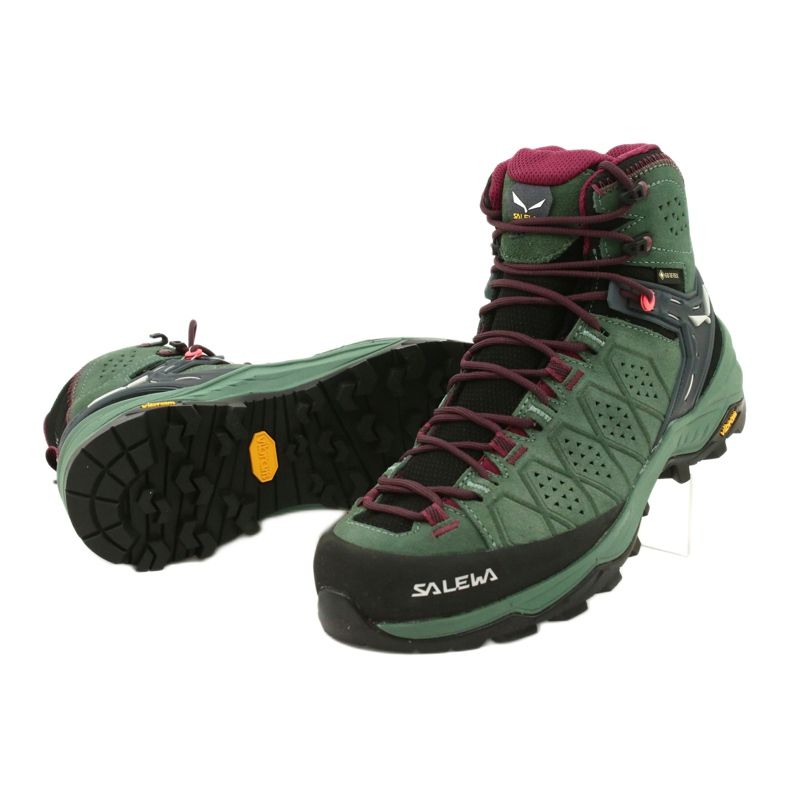 Chaussures de trekking Salewa Ws Alp Trainer 2 Mid Gtx W 61383-5085 noir vert 4