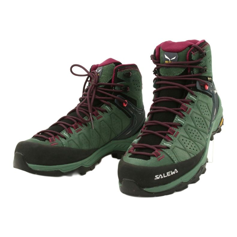Chaussures de trekking Salewa Ws Alp Trainer 2 Mid Gtx W 61383-5085 noir vert 2