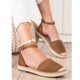 Kayla Espadrilles Marron Avec Boucle brun 1 Kayla Espadrilles Marron Avec Boucle brun 1