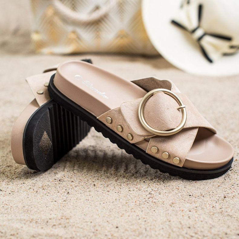 Renda Pantoufles Décontractées beige 1