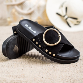 Renda Pantoufles Décontractées noir 1