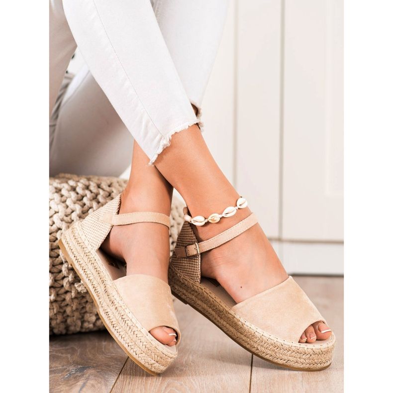 Bestelle Espadrilles À Bout Ouvert beige 1 Bestelle Espadrilles À Bout Ouvert beige 1