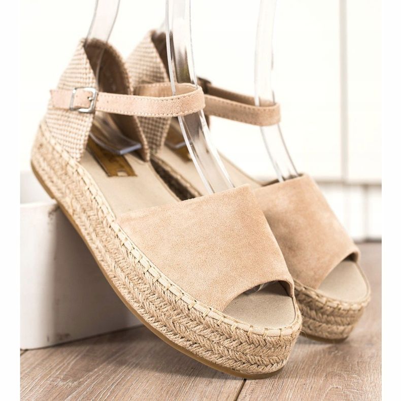 Bestelle Espadrilles À Bout Ouvert beige 2 Bestelle Espadrilles À Bout Ouvert beige 2